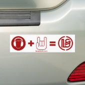 één, limeshark.com bumpersticker (Op auto)