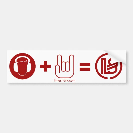 één, limeshark.com bumpersticker (Voorkant)