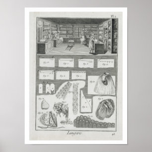 Een lingerie-werkplaats en -materiaal van de poster
