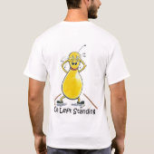 Eén linkerstand t-shirt (Achterkant)