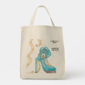 Een lint in een schoen? tote bag (Achterkant)