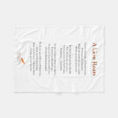 Een Lion Roars Poem op Blanket Fleece Deken (Voorkant (Horizontaal))