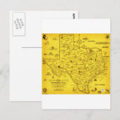 Een literaire kaart van Texas door Dallas Pub Lib (Voorkant / Achterkant)