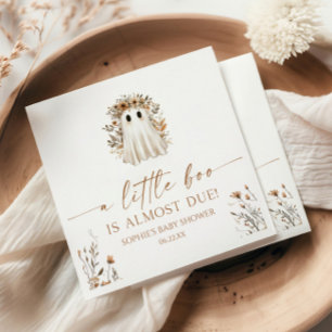 Een Little Boo Boho Geest Wilde Bloem Baby Shower Servet