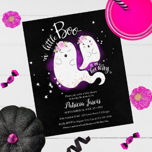 Een Little Boo Budget Girl Baby Shower Uitnodiging