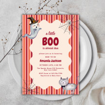 Een Little Boo Ghost Cat Herfst Herfst Baby shower