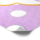 Een Little Boo Ghost Halloween Baby shower welkom Poster (Hoek)