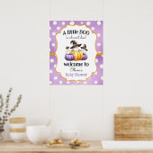 Een Little Boo Ghost Halloween Baby shower welkom Poster (Keuken)
