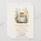 Een Little Boo Ghost Herfst Halloween Baby shower Kaart (Voorkant)