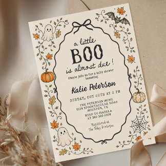Een Little Boo Halloween Baby Shower Uitnodiging