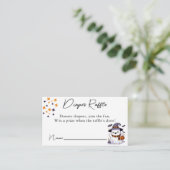 Een Little Boo Luier Raffle Baby shower Informatiekaartje (Staand voorkant)