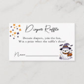 Een Little Boo Luier Raffle Baby shower Informatiekaartje (Voorkant)