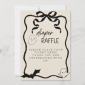 Een Little Boo Luier Raffle teken Kaart (Voorkant)