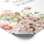 Een Little Cowgirl Luier Raffle teken Poster (Hoek)