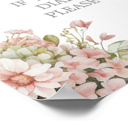 Een Little Cowgirl Luier Raffle teken Poster (Hoek)