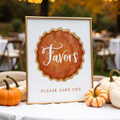 Een Little Cutie Pie Herfst Baby shower Favorieten Poster