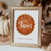 Een Little Cutie Pie Herfst Baby shower Favorieten Poster