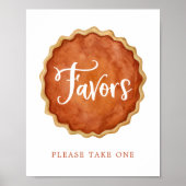 Een Little Cutie Pie Herfst Baby shower Favorieten Poster (Voorkant)