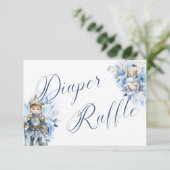 Een Little Prince Royal Blue Zwemluier Raffle Kaart (Staand voorkant)
