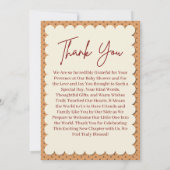 Een Little Pumpkin Baby Shower Herfst Dankkaart Kaart (Achterkant)