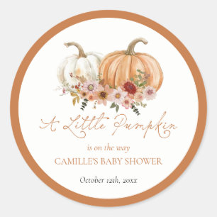Een Little Pumpkin Baby Shower Sticker
