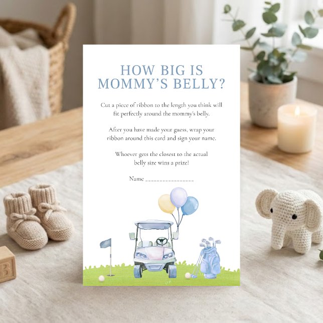 Een Little Putter Golf Baby Shower Hoe Groot Is Sp (Golf Baby Shower How Big Is Mommy's Belly Game)