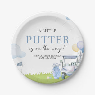 Een Little Putter Golf Baby Shower Papieren Bordje