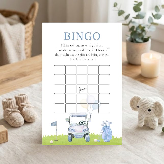 Een Little Putter Golf Shower Bingo Spel (Golf Baby Shower Bingo Game)