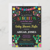 Een little senorita babyshower uitnodiging (Voorkant)