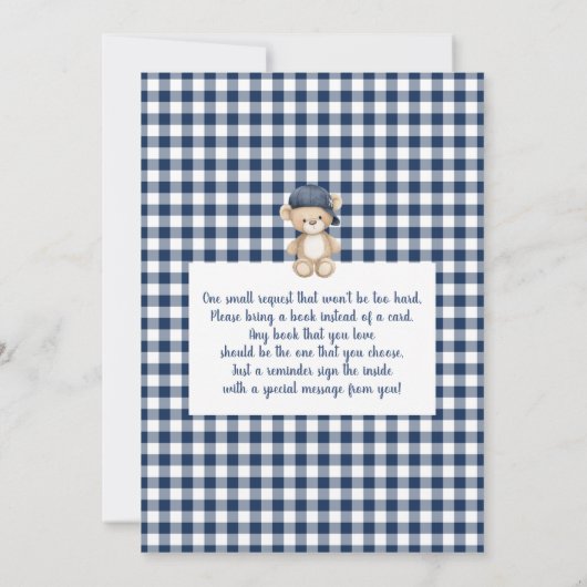 Een Little Slugger Baby Shower Jongensuitnodiging Kaart (Achterkant)