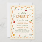 Een Little Sprout Baby Shower Kaart (Voorkant)