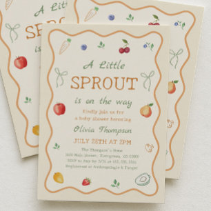 Een Little Sprout Baby Shower Kaart