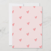 Een Little Sweetheart Roze Valentijn Baby shower Kaart (Achterkant)