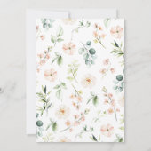 Een Little Wild One Girl Oerwoud Baby shower Kaart (Achterkant)