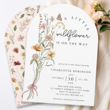 Een Little Wildflower Boho Arch Girl Baby shower
