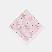 Een Little Wildflower Boho Roze Meisje Baby shower Servet (Hoek)