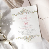 Een Little Wildflower tuin boog baby shower Kaart