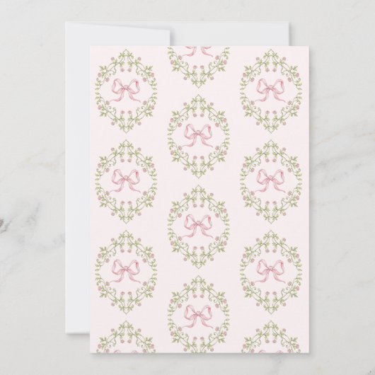 Een Little Wildflower tuin boog baby shower Kaart (Achterkant)