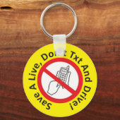 Een live, geen txt- en drive-Sleutelhanger opslaan Sleutelhanger (Voorkant)