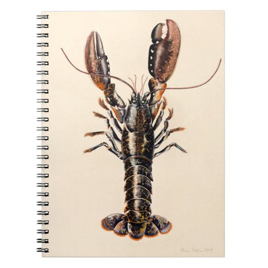 Een Lobster uit Solva Notitieboek (Voorkant)
