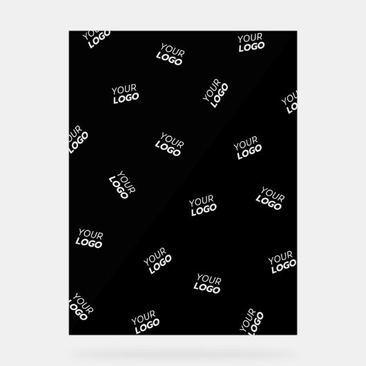 Een Logo of geüpload Afbeelding | verstrooid patro Acryl Bord (Voorkant)