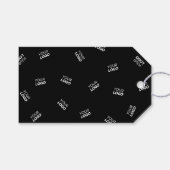 Een Logo of geüpload Afbeelding | verstrooid patro Cadeaulabel (Voorkant (Horizontaal))