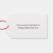 Een Logo of geüpload Afbeelding | verstrooid patro Cadeaulabel (Achterkant Horizontaal)