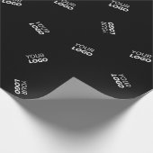 Een Logo of geüpload Afbeelding | verstrooid patro Cadeaupapier (Hoek)