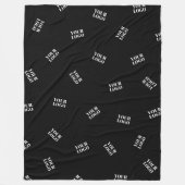 Een Logo of geüpload Afbeelding | verstrooid patro Fleece Deken (Voorkant)