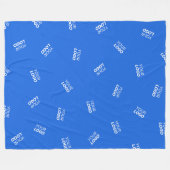 Een Logo of geüpload Afbeelding | verstrooid patro Fleece Deken (Voorkant (Horizontaal))