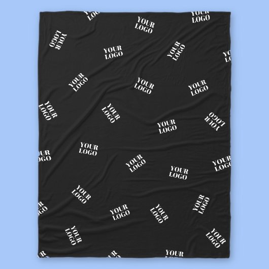 Een Logo of geüpload Afbeelding | verstrooid patro Fleece Deken