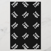 Een Logo of geüpload Afbeelding | verstrooid patro Flyer (Voorkant)