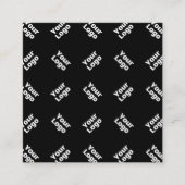 Een Logo of geüpload Afbeelding | verstrooid patro Informatiekaartje (Voorkant)