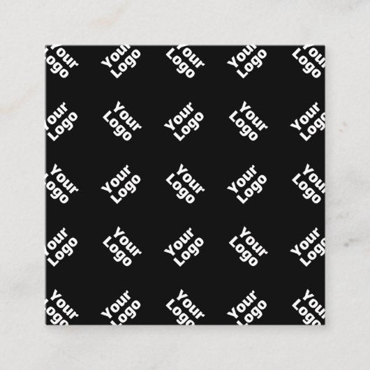 Een Logo of geüpload Afbeelding | verstrooid patro Informatiekaartje (Voorkant)